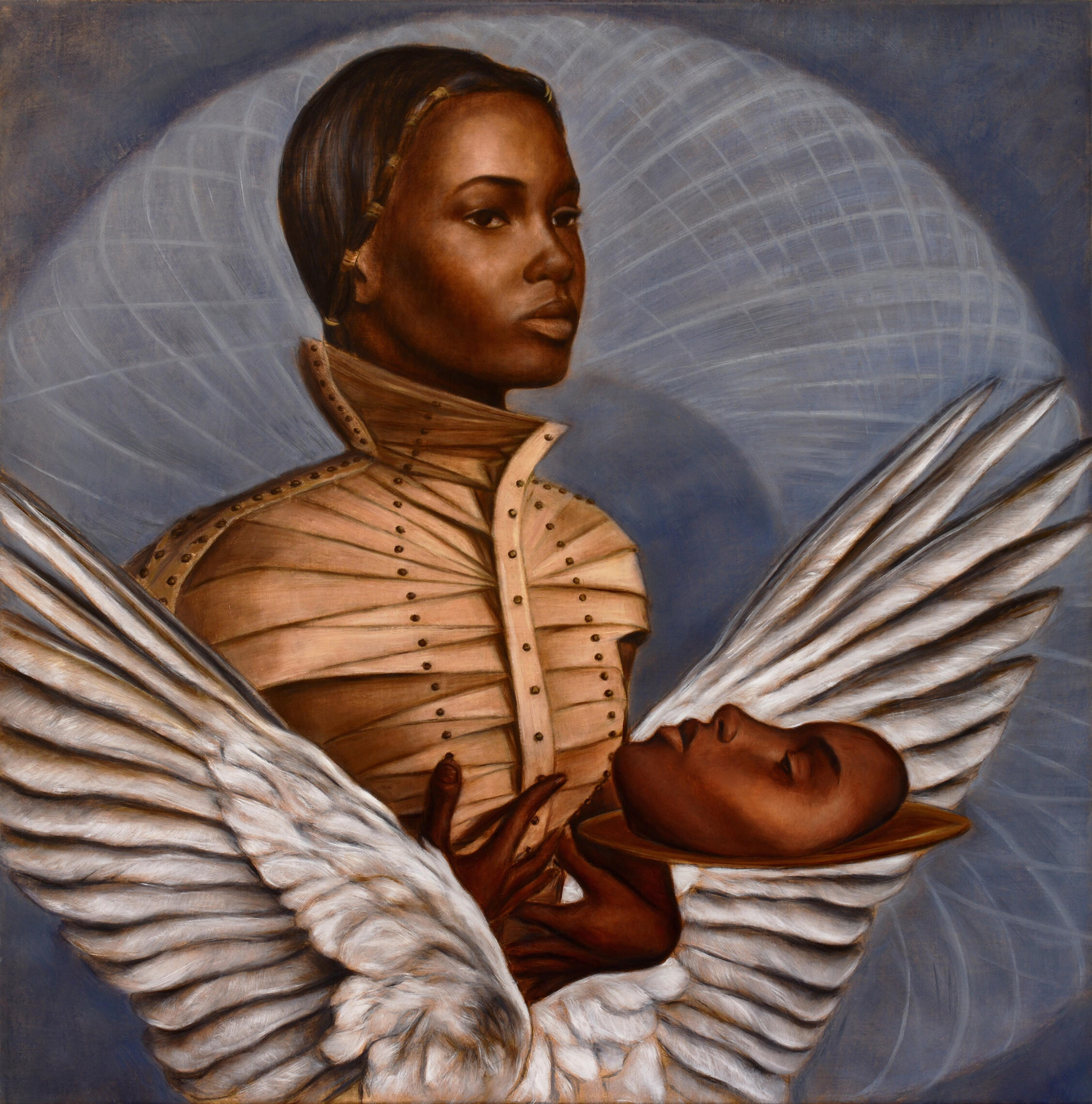 "The Mask", 24 x 24 inches, Oil on Canvas