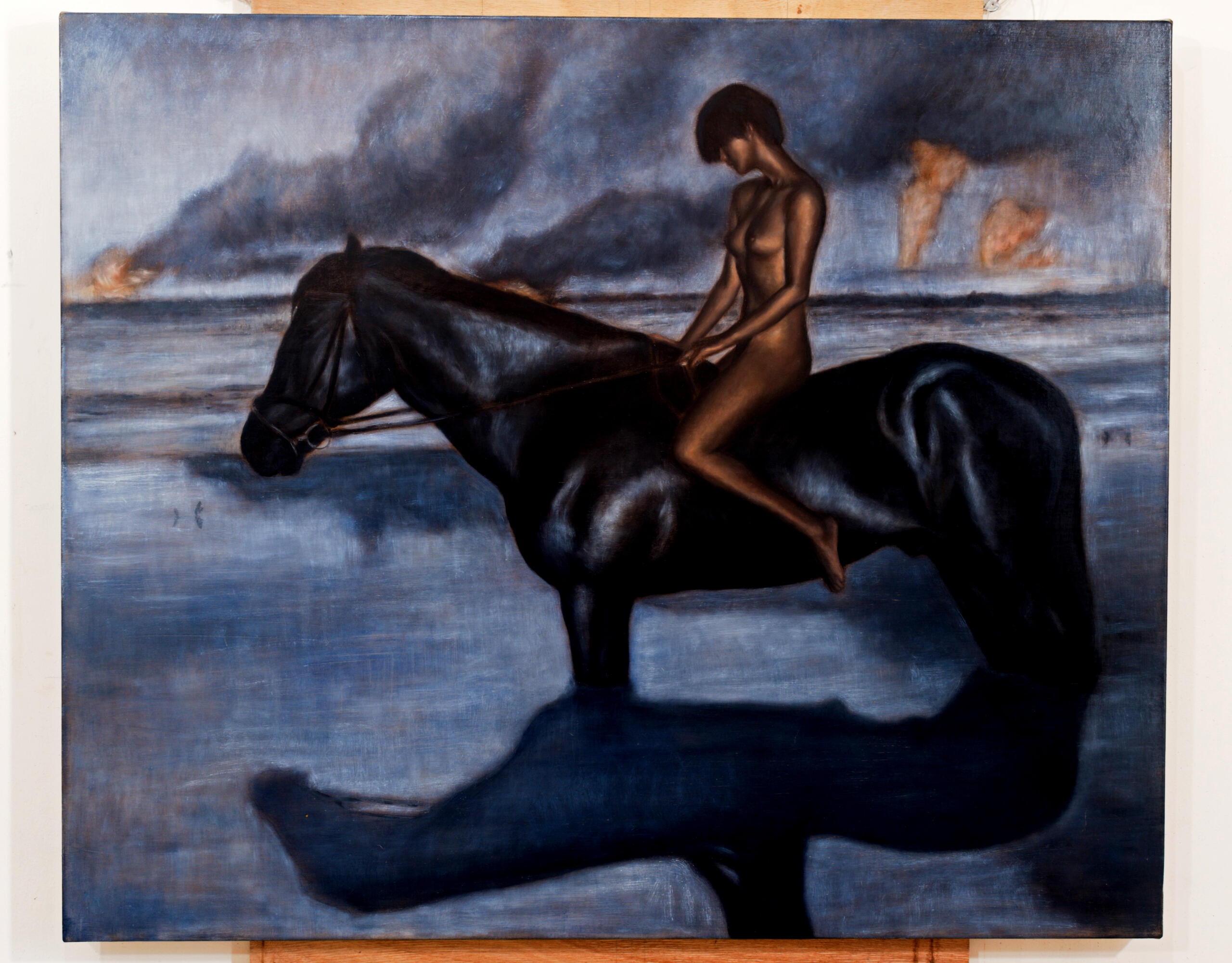 "The Crossing", 30 x 36 inches, Oil on Linen.